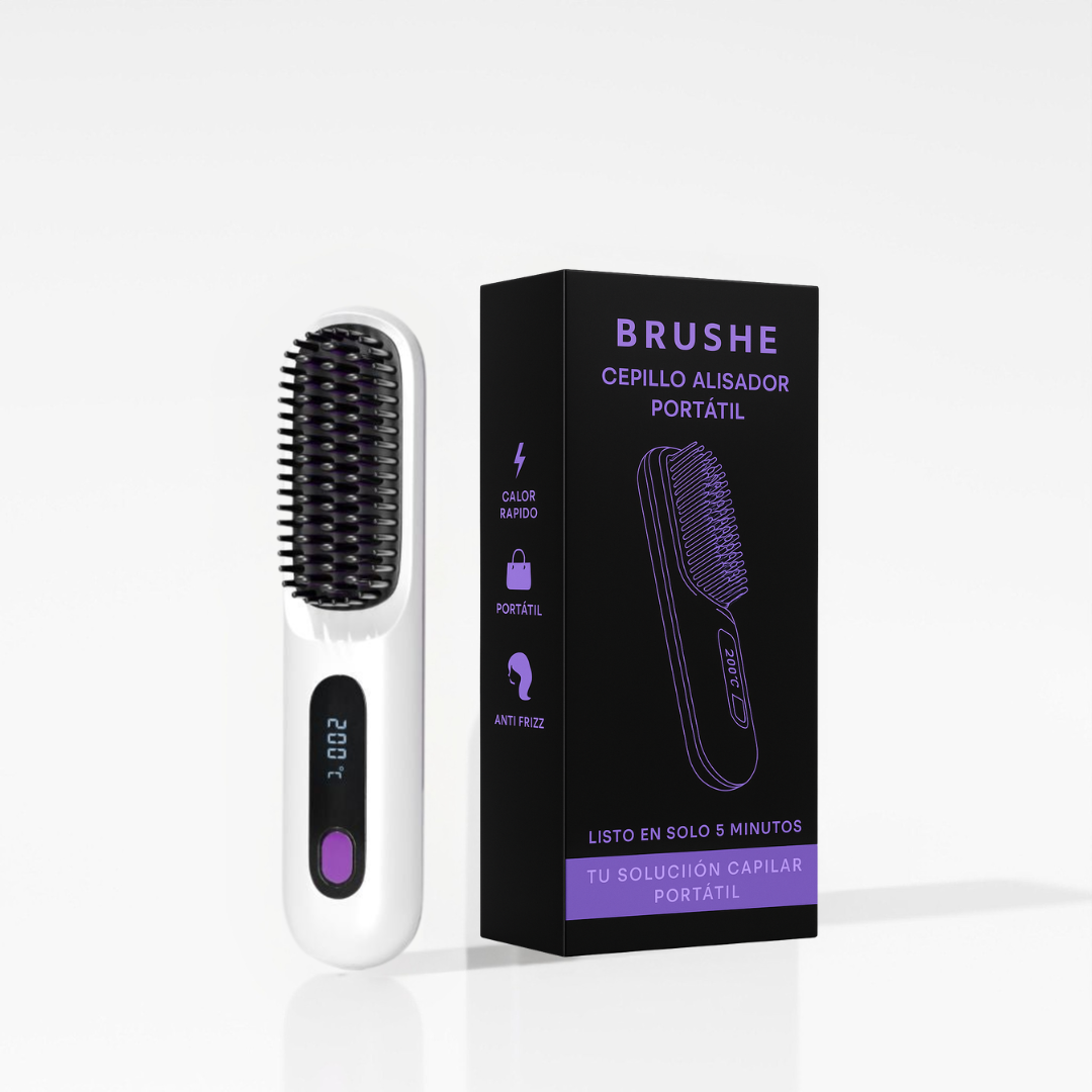 Cepillo alisador portátil Brushe - GoBrush PRO